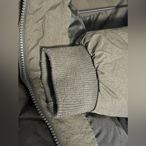 {Lucky Brand} army green puffer jacket women's size M - Picture 9 of 9